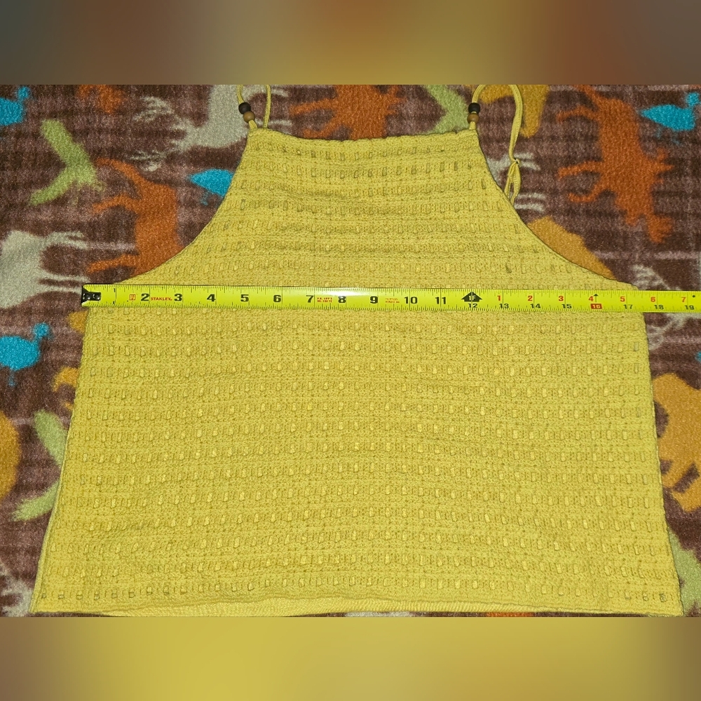 Love on a Hanger Yellow and Cream Crochet Camisoles - Picture 10 of 10